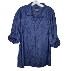 Straightfaded Blue‎ Shirt